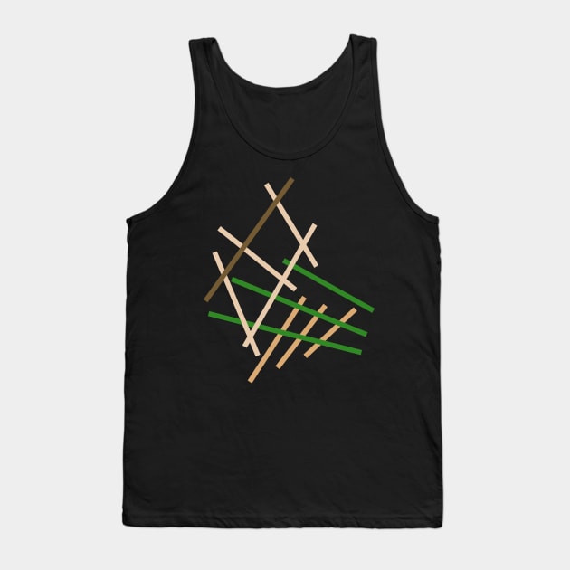 Abstract Line Construct Tank Top by Nikokosmos